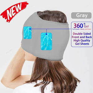 Migraine Relief Hot/Cold Therapy Hat and Eye Mask